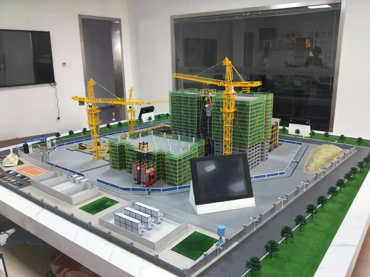 凌云县建筑施工场景模型